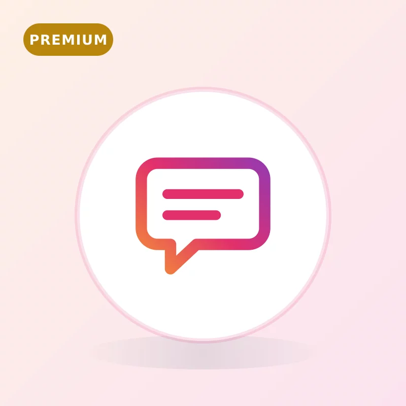 Commentaires Instagram - Ajoutés par des Comptes Certifiés (Badge Bleu) - Rédaction au choix
